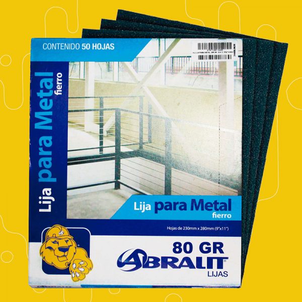 Lija para fierro 80 GR - Diferse